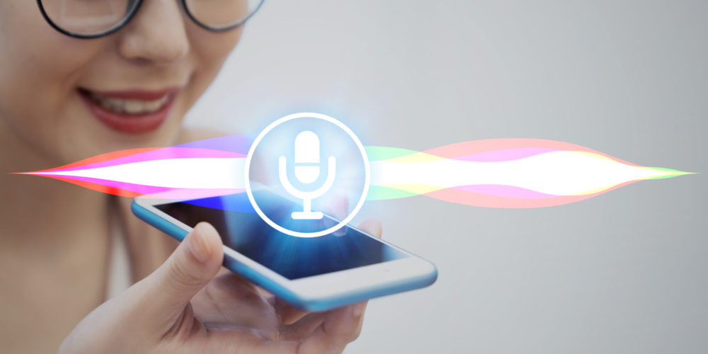 Voice recognition with smart phone.